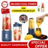 400ML Portable Juicer 6 Blades Blender Mixer Wireless USB Charging Fully Automatic Ice Crushing Household